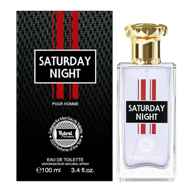 Hybrid &amp; Company Saturday Night Pour Homme For Men Eau De Toilette Vaporisateur Natural Spray 3.4 Fl Oz
