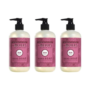 MRS. MEYER'S CLEAN DAY Liquid Hand Soap Mum, 12.5 Fl Oz. (Pack of 3)