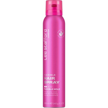 Lee Stafford Hairspray   Flexible Hair Spray - Strong Long Lasting Hold Styling Spray, All Day Control, Anti Frizz, Adds Shine &amp; Gloss, Volumizing, for Men &amp; Women, 5.1 Oz