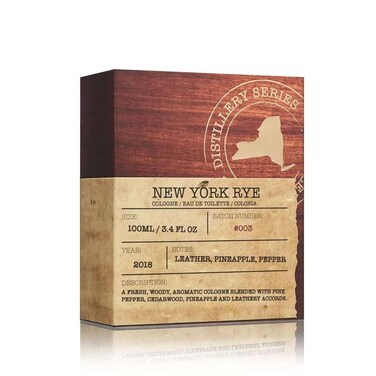 New York Rye Eau de Toilette, Cologne for Men, 3.4 Oz