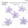 BARTOSI Small Purple Flowers for Hair Clips Flower Hair Barrettes Rapunzel Hair Flowers Hair Accessories for Women and Girls (Pack of 5)