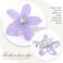 BARTOSI Small Purple Flowers for Hair Clips Flower Hair Barrettes Rapunzel Hair Flowers Hair Accessories for Women and Girls (Pack of 5)