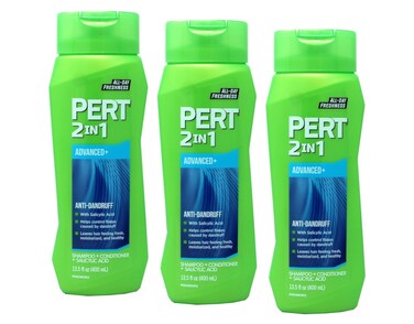 Pert Plus 2 in 1 Shampoo + Conditioner Dandruff Control 13.5 Fl Oz / 400 Ml (Pack of 3)