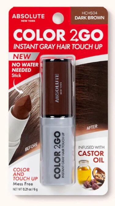 Absolute New York Color 2 Go Hair Stick Dark Brown