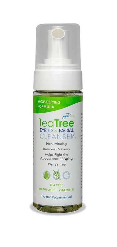 Eye Eco Age-Defying Tea Tree Eyelid and Facial Cleanser &ndash;Hydrating &amp; Non-Irritating Cleanser &ndash; Infused with Shea Butter &amp; Vitamin E - Vegan and Gluten-Free -180mL