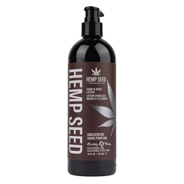 Hemp Seed Hand &amp; Body Lotion - Soothe Dry Skin - Argan Oil, Hemp Seed Oil - Light, Non-Greasy Formula - Vegan &amp; Cruelty Free