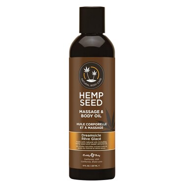 Hemp Seed Massage &amp; Body Oil - 8 fl. oz. - Nourishing, Moisturizing Massage Oil - Hemp Seed, Apricot, Grapeseed &amp; Sweet Almond Oil - Vegan &amp; Cruelty Free