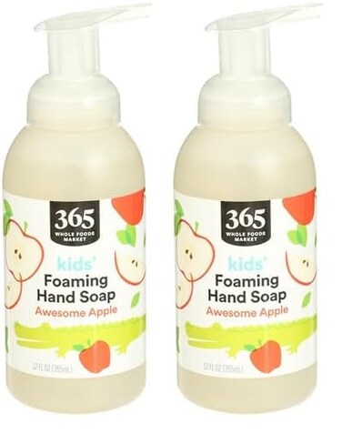 365 by Whole Foods Market, Awesome Apple Kids Foaming Hand Soap, 12 Fl Oz (Pack of 2)