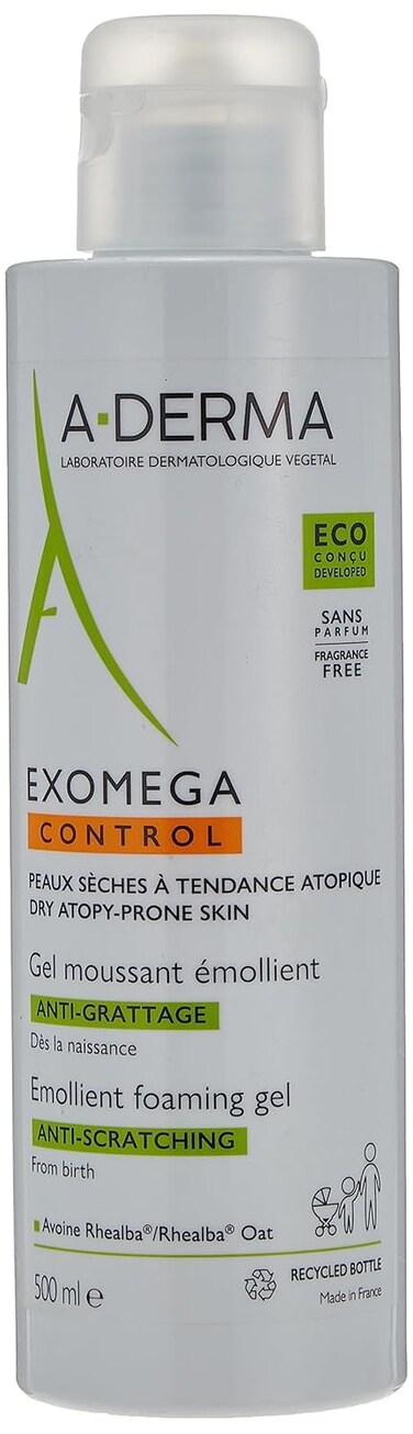 A-derma Exomega Control Emollient Foaming Gel 500ml