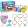 Bath Bombs for Kids with Surprise Inside, 6 PCS Natural Organic Bath Bombs for Girls &amp; Toddlers Aged 3-12, Kids Bath Bombs Gift Set with Mermaid Bracelets Hair Clip Jewelry for Birthday Christmas
