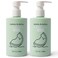 Dabble &amp; Dollop Honeydew Melon Body Wash &amp; Shampoo - 3 in 1 Natural Bubble Bath for Kids, USA-Made, Paraben &amp; Sulfate Free, Vegan, Gluten-Free, Tear-Free (10oz, Pack of 2)