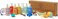 Dabble &amp; Dollop Rainbow of Bubbles, Natural Bath, Body Wash, Shampoo &amp; Conditioner for Kids, USA-Made, Paraben &amp; Sulfate Free, Vegan, Gluten-Free, Tear-Free, (Set of 7)