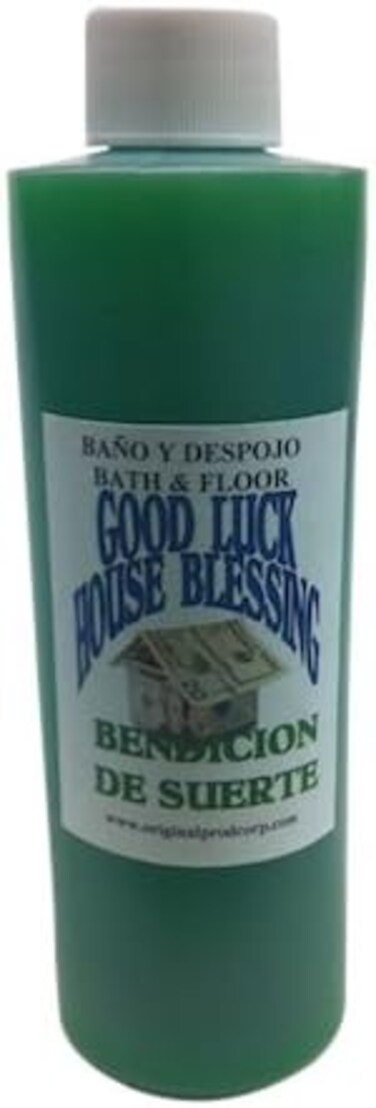 Original Botanica Bath and Floor Wash Spiritual Cleansing Negative Energy Protection Herb Purification, 8oz (Good Luck House Blessing Bath)