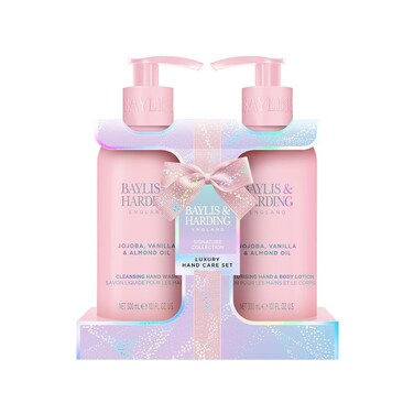 Baylis &amp; Harding Gift Set for Women - Hand &amp; Skincare pack - Jojoba, Vanilla &amp; Almond Oil Indulgent - 2-Pack