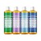 Dr. Bronner's - Pure-Castile Liquid Soap (8 oz Variety Pack) Peppermint, Lavender, Almond &amp; Baby Unscented - Made with Organic Oils, 18-in-1 Uses: Face, Body, Hair, Laundry, Pets and Dishes   4 Count