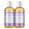 Dr. Bronner's - Pure-Castile Liquid Soap, Made with Organic Oils, 18-in-1 Uses: Face, Body, Hair, Laundry, Pets and Dishes, Concentrated, Vegan, Non-GMO (Lavender, 2 ounce, 2-Pack)