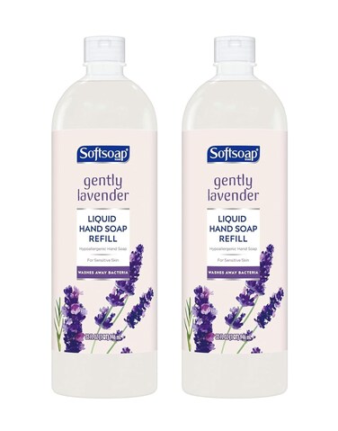 Softsoap Gently Lavender Liquid Hand Soap Refill for Sensitive Skin, 32 Fl Oz, Pack of 2