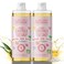 Brittanie's Thyme Pure Castile Liquid Soap Refill, 32 Fl Oz (Pack of 2)   For Hair &amp; Body, Gentle and Pure, Made with Natural Luxurious Oils, Vegan &amp; Gluten Free Non-GMO (Dead Sea Salt)