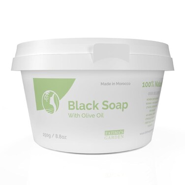 Fatima's Garden Olive Oil Black Soap - Natural Cleanser, 250g