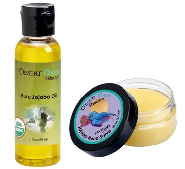 100% Pure Organic Jojoba Oil. Travel Size 2 oz plus Lavender Hand Salve with over 50% Jojoba Oil. 100% Natural (1 fl oz/29 ml)