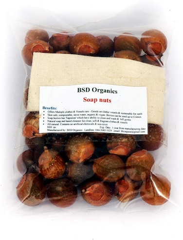 Soap Nuts (Reetha, Areetha, kunkudukaialu) - 1 Kilo Grams (Free Pouch)(2.2 Pounds)