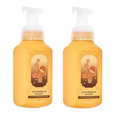 Bath and Body Works Gingerbread Bakery Gentle Foaming Hand Soap 8.75 Ounce 2-Pack (Gingerbread Bakery)