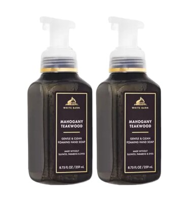 Bath and Body Works Gentle Foaming Hand Soap 8.75 Ounce 2-Pack (Mahogany Teakwood)