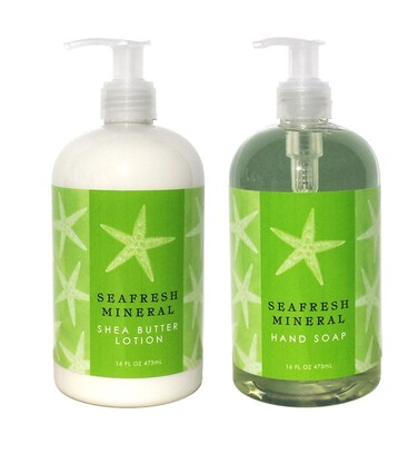 Greenwich Bay Hand &amp; Body Lotion and Hand Soap Duo Set Enriched With Shea Butter 16 oz ea. (Seafresh Mineral)