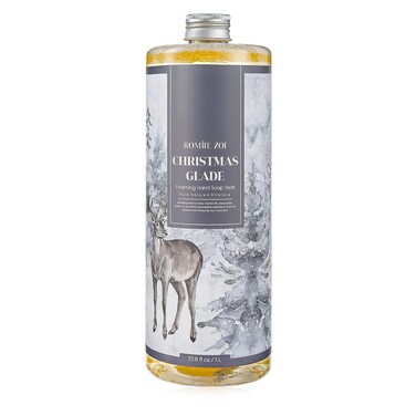 Christmas Foaming Hand Soap Refill- Christmas Glade- Infused with Winter Woods Aroma, Gentle &amp; Moisturizing Formula for Home &amp; Kitchen, 1 L/ 33.8 FL OZ