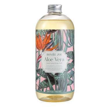 Liquid Hand Soap Refill, Aloe Vera, Gentle &amp; Moisturizing Formula, 750 ML/ 26 FL OZ