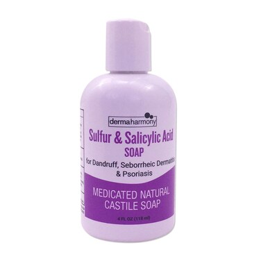 5% Sulfur and 2% Salicylic Acid Liquid Castile Soap (4 Fl Oz Bottle)