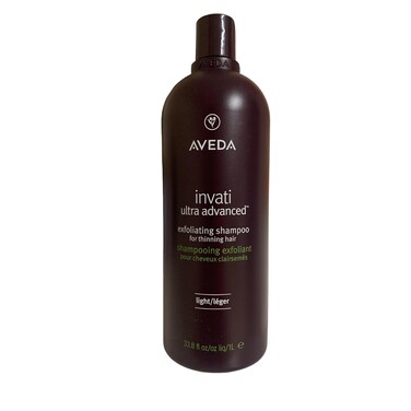 Aveda Invati Ultra Advanced Exfoliating Shampoo Light   Step 1 of 4   Reduces Hair Loss by 77%   for Fine to Medium Thinning Hair Types   Normal to Oily Scalp   95% Naturally Derived*, 33.8 Fl Oz