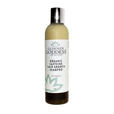 Glimmer Goddess Organic Caffeine Hair Growth Shampoo   Hair Loss Shampoo   Effective Solution for Hair Thinning and Hair Regrowth