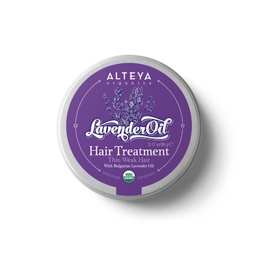 Alteya Organics Hair Treatment Lavender 3.17 oz/90g - USDA Certified Organic Natural Fortifying Hair Treatment and Conditioner - Based on Therapeutic Grade Lavender Essential Oil