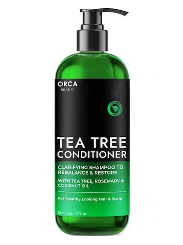 Tea Tree Conditioner, 16oz - Hydrating and Invigorating Natural Conditioner for Men &amp; Women with Oily Hair and Dry Scalp, Enriched with Vitamin E, Coconut Oil, Silk Proteins, and Rosemary