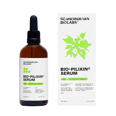 Bio-Pilixin Activation Serum 100ml with Clinically Tested Results in 150 days - Scandinavian Biolabs Hair Loss Serum for Men Sulphate Free - No Silicones No Parabens