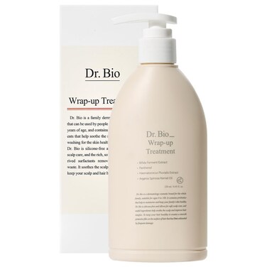 Dr. Bio Wrap-Up Treatment (8.45oz/250ml)  Damaged Hair Repair Treatment, Moisturizing Protein Conditioner for Volume with Probiotics &amp; Amino Acid, Sensitive Scalp Relief, Korean Hair Care, Vegan