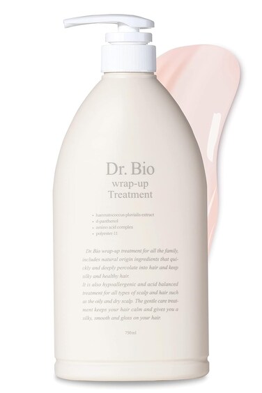 Dr. Bio Wrap-Up Treatment (25.36oz/750ml)  Damaged Hair Repair Treatment, Moisturizing Protein Conditioner for Volume with Probiotics &amp; Amino Acid, Sensitive Scalp Relief, Korean Hair Care, Vegan