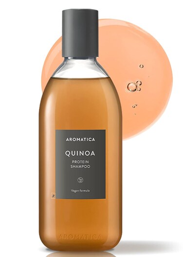 AROMATICA Quinoa Protein Shampoo 13.53 oz / 400ml &ndash; Provides Protein and Nourishment to Extremely Damaged Hair- Free from Sulfate, Silicone