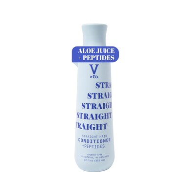 V&amp;Co. Beauty Straight Hair Moisturizing Conditioner with Peptide Technology, 12 oz