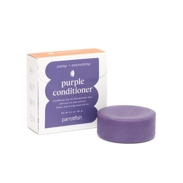 Parrotfish Toning &amp; Neutralizing Purple Conditioner Bar   Good for Colored Hair   Vegan (Made in the USA)