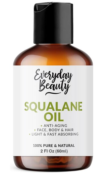 Squalane Oil - 100% Pure &amp; Natural Plant Derived Facial Oil 2 Fl Oz - Cold Pressed and Unrefined Premium Grade Multipurpose Moisturizing Oil for Skin and Hair