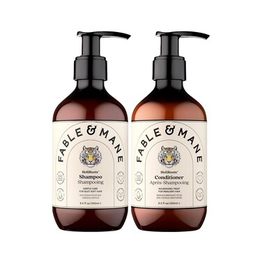 Fable &amp; Mane HoliRoots Hydrating Shampoo &amp; Coconut Oil Conditioner - Genuine Fable and Mane 8.5 FL oz