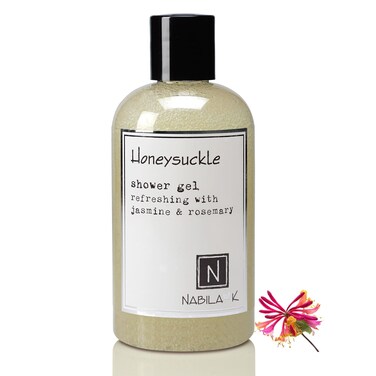 Honeysuckle Shower Gel Refreshing Body Wash with Jasmine &amp; Rosemary, 8 oz - Naturally Derived, Sulfate-Free, Paraben-Free - Made in the USA