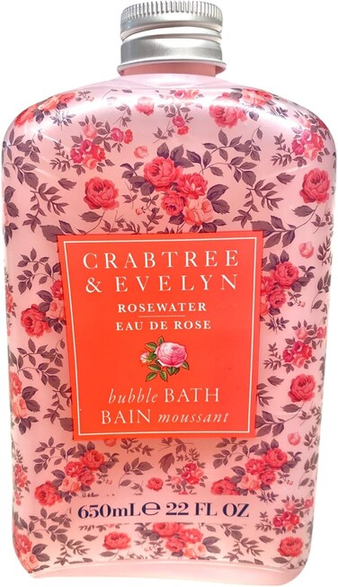 Crabtree &amp; Evelyn Rosewater Bubble Bath Shower Gel 21.9 oz