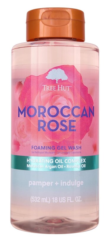 Tree Hut Moroccan Rose Nourishing &amp; Moisturizing Foaming Gel Wash, 18 oz., Hydrating