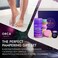 8-Pcs Shower Steamers Aromatherapy &amp; Scented Candle - Birthday Self Care Relaxation Gifts for Women, Pampering Shower Bombs Aromatherapy, Spa Day Essentials, Christmas Purple Gift Bundle