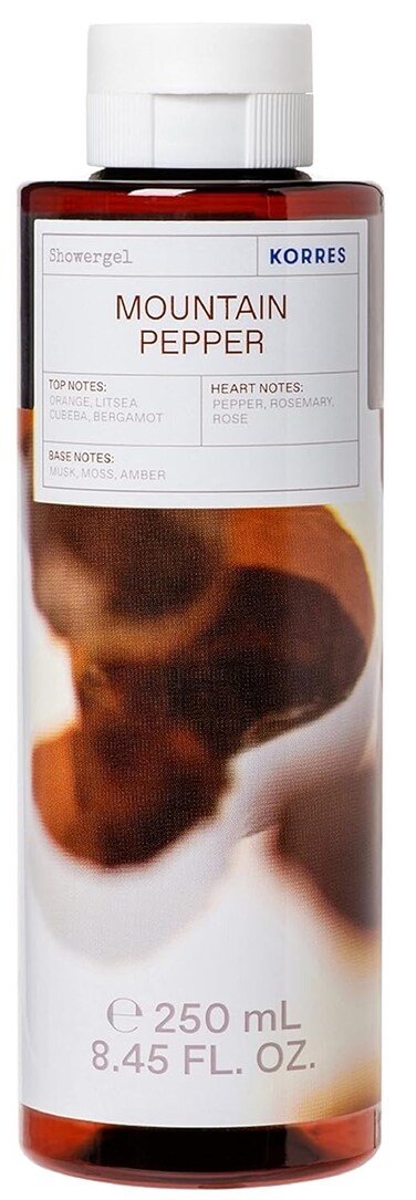 KORRES Cleanse + Hydrate Shower Gel, Mountain Pepper, 8.45 fl. oz.