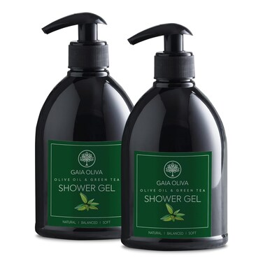 Olive Oil Shower Gel &ndash; Natural Body Wash with Green Tea, Hydrating, Moisturizing Body Wash for Women &amp; Men, Plant-based Bath &amp; Shower Gel Body Wash for Dry Skin, 16.9 Fl Oz (pack Of 2)