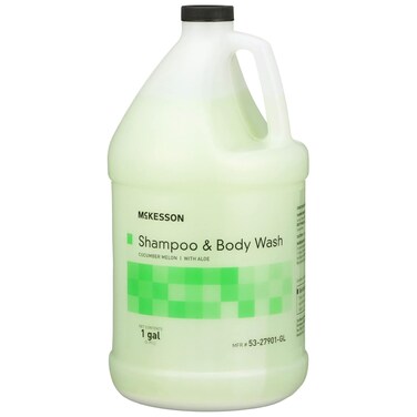 McKesson Body Wash and Shampoo with Aloe, 1 Gallon, Cucumber Melon